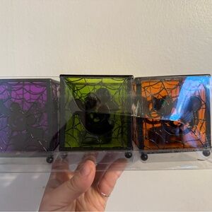 Disney Halloween Candle Holders - Purple, Green, Orange